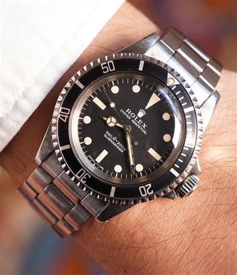 rolex submariner 5513 feet first|Rolex Submariner 5513 production years.